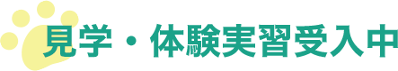 見学・体験実習受入中